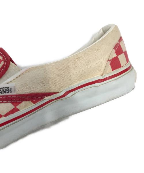VANS（ヴァンズ）VANS (ヴァンズ) スリッポン レッド サイズ:9 1/2の古着・服飾アイテム