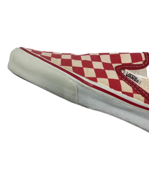 VANS（ヴァンズ）VANS (ヴァンズ) スリッポン レッド サイズ:9 1/2の古着・服飾アイテム