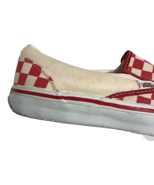 VANS（ヴァンズ）VANS (ヴァンズ) スリッポン レッド サイズ:9 1/2の古着・服飾アイテム