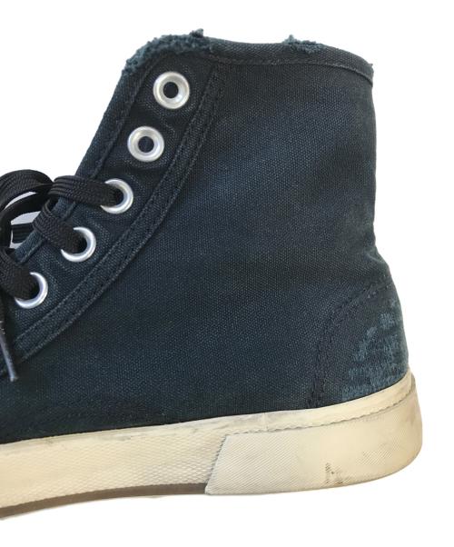 BALENCIAGA（バレンシアガ）BALENCIAGA (バレンシアガ) 加工ハイカットスニーカー ブラック サイズ:26.5の古着・服飾アイテム