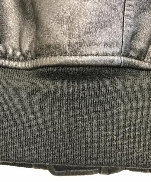 AVIREX（アヴィレックス）AVIREX (アヴィレックス) ラムレザージャケット ブラック サイズ:Lの古着・服飾アイテム