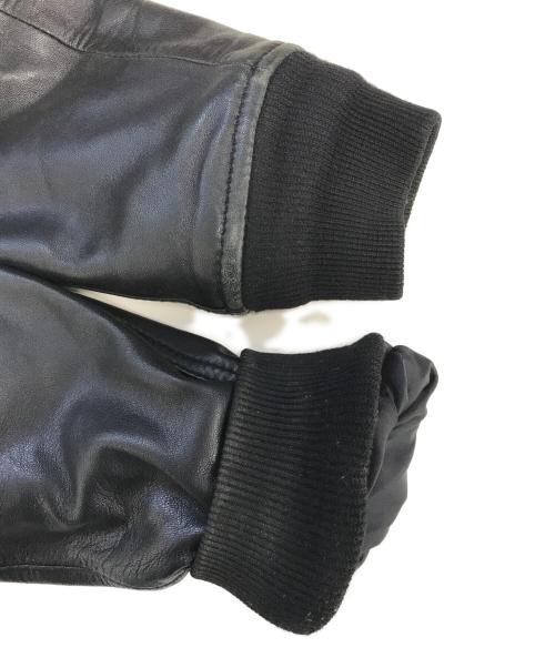 AVIREX（アヴィレックス）AVIREX (アヴィレックス) ラムレザージャケット ブラック サイズ:Lの古着・服飾アイテム