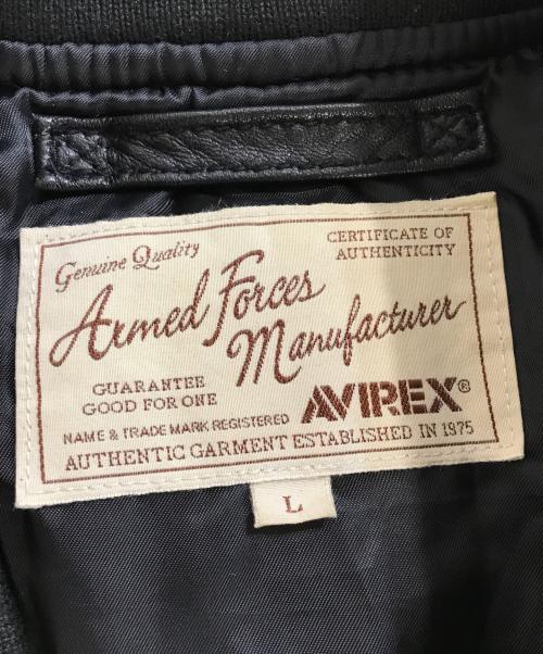 AVIREX（アヴィレックス）AVIREX (アヴィレックス) ラムレザージャケット ブラック サイズ:Lの古着・服飾アイテム
