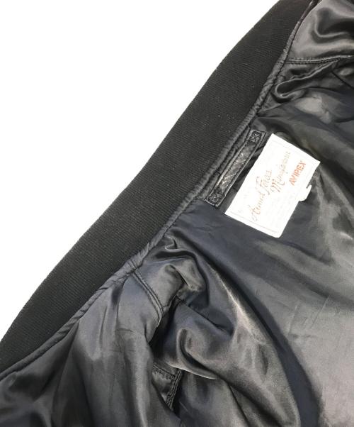 AVIREX（アヴィレックス）AVIREX (アヴィレックス) ラムレザージャケット ブラック サイズ:Lの古着・服飾アイテム