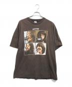 ALSTYLE APPAREL & ACTIVEWEARアレスタイルアパレル＆アクティブウェア）の古着「BEATLES(ビートルズ)LET IT BEバンドTシャツ」｜ブラウン