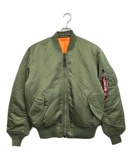 ALPHA（アルファ）ALPHA (アルファ) MA-1ジャケット グリーン サイズ:Ｍの古着・服飾アイテム