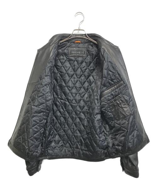 PERRY ELLIS（ペリーエリス）PERRY ELLIS (ペリーエリス) レザージャケット ブラック サイズ:Mの古着・服飾アイテム