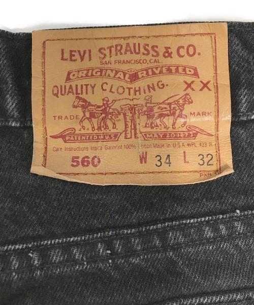 LEVI'S（リーバイス）LEVI'S (リーバイス) 560デニムパンツ ブラック サイズ:W34 L32の古着・服飾アイテム