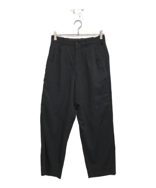 Yohji Yamamoto pour homme（ヨウジヤマモト プールオム）Yohji Yamamoto pour homme (ヨウジヤマモト プールオム) 2タックウールギャバスラックス ブラック サイズ:Ｓの古着・服飾アイテム