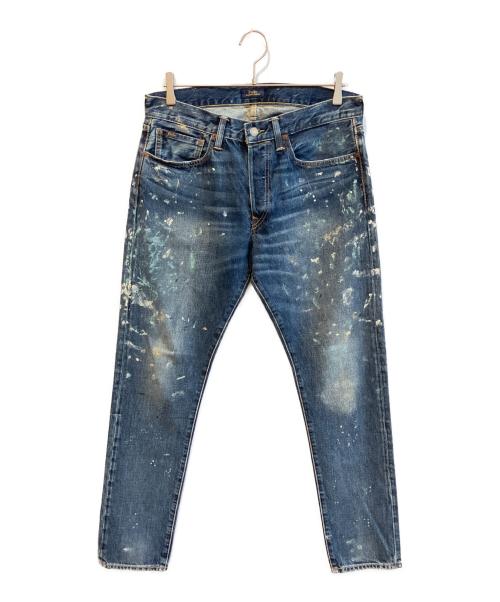 POLO RALPH LAUREN（ポロ・ラルフローレン）POLO RALPH LAUREN (ポロ・ラルフローレン) ペンキ加工デニムパンツ インディゴ サイズ:W32の古着・服飾アイテム