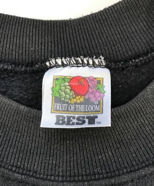 FRUIT OF THE LOOM（フルーツオブザルーム）FRUIT OF THE LOOM (フルーツオブザルーム) プリントスウェット ブラック サイズ:Sの古着・服飾アイテム