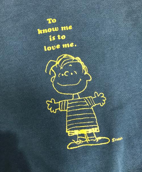 キャラクタースウェット（キャラクタースウェット）キャラクタースウェット (キャラクタースウェット) 90s PEANUTS(ピーナッツ) キャラクタースウェット グリーン サイズ:Lの古着・服飾アイテム