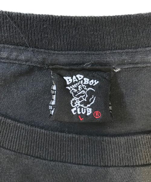 BAD BOY CLUB（バッドボーイクラブ）BAD BOY CLUB (バッドボーイクラブ) プリントTシャツ ブラック サイズ:Lの古着・服飾アイテム