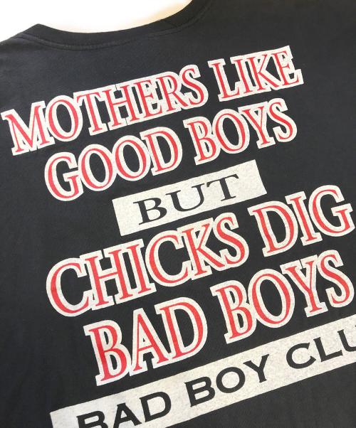 BAD BOY CLUB（バッドボーイクラブ）BAD BOY CLUB (バッドボーイクラブ) プリントTシャツ ブラック サイズ:Lの古着・服飾アイテム