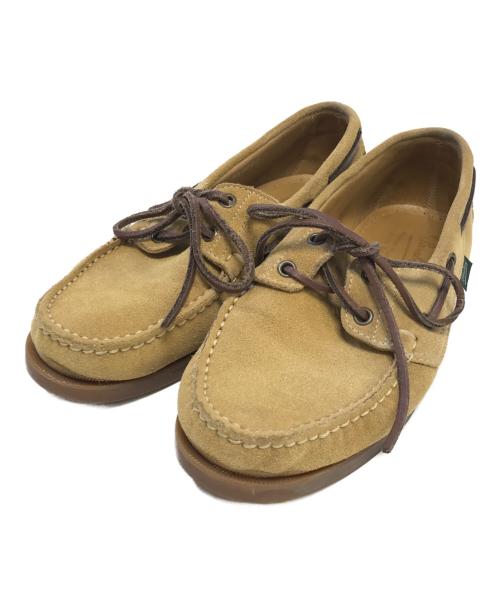 PARABOOT（パラブーツ）PARABOOT (パラブーツ) デッキシューズ カーキ サイズ:5 1/2の古着・服飾アイテム