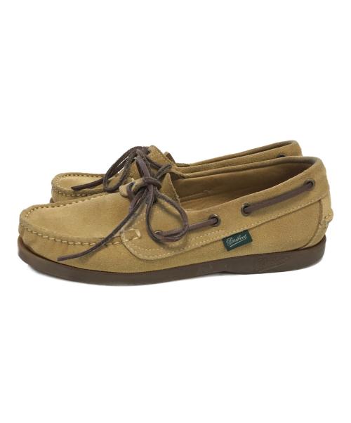 PARABOOT（パラブーツ）PARABOOT (パラブーツ) デッキシューズ カーキ サイズ:5 1/2の古着・服飾アイテム