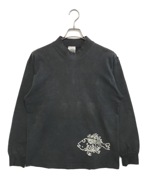 BRONZE AGE（ブロンズエイジ）BRONZE AGE (ブロンズエイジ) モックネックカットソー ブラック サイズ:表記なしの古着・服飾アイテム