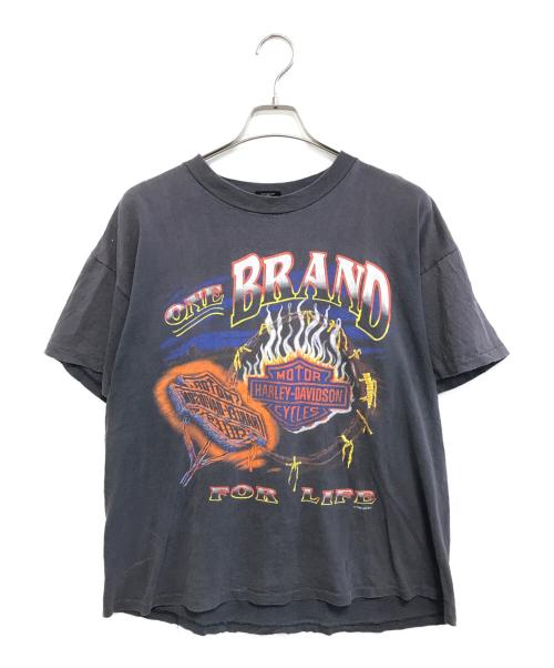 HARLEY-DAVIDSON（ハーレーダビッドソン）HARLEY-DAVIDSON (ハーレーダビッドソン) HARLEY-DAVIDSON(ハーレーダビッドソン)モーターサイクルTシャツ ブラック サイズ:Lの古着・服飾アイテム