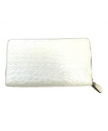 J&M DAVIDSON（ジェイ＆エム デヴィッドソン）の古着「NEW SIZE L ZIP WALLET」｜ベージュ