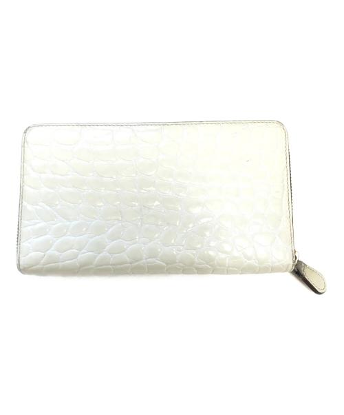 J&M DAVIDSON（ジェイ＆エム デヴィッドソン）J&M DAVIDSON (ジェイ＆エム デヴィッドソン) NEW SIZE L ZIP WALLET ベージュの古着・服飾アイテム