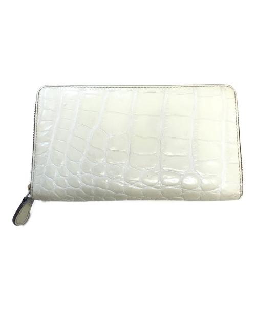 J&M DAVIDSON（ジェイ＆エム デヴィッドソン）J&M DAVIDSON (ジェイ＆エム デヴィッドソン) NEW SIZE L ZIP WALLET ベージュの古着・服飾アイテム