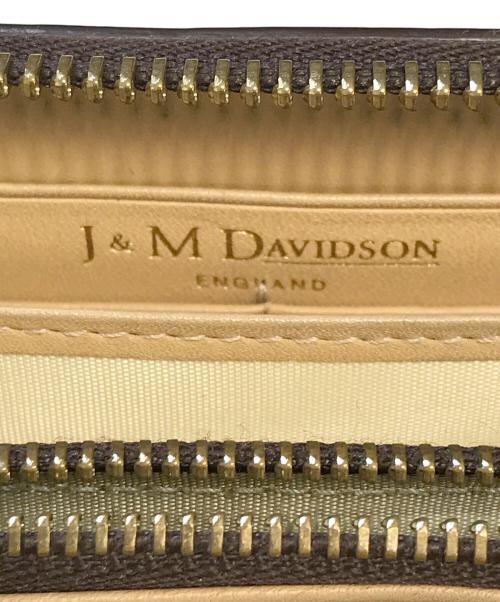 J&M DAVIDSON（ジェイ＆エム デヴィッドソン）J&M DAVIDSON (ジェイ＆エム デヴィッドソン) NEW SIZE L ZIP WALLET ベージュの古着・服飾アイテム