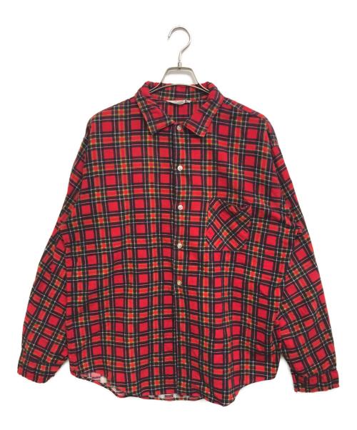 Snssex（Snssex）Snssex (Snssex) チェックシャツ レッド サイズ:XLの古着・服飾アイテム