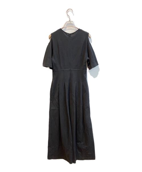 LE CIEL BLEU（ルシェルブルー）LE CIEL BLEU (ルシェルブルー) 半袖ワンピース ブラック サイズ:36の古着・服飾アイテム