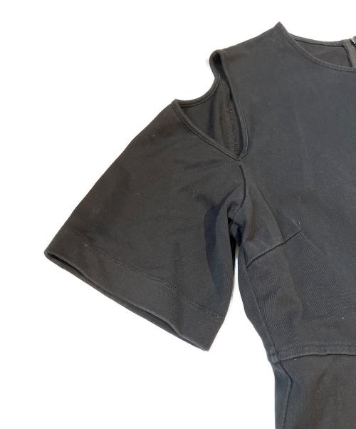 LE CIEL BLEU（ルシェルブルー）LE CIEL BLEU (ルシェルブルー) 半袖ワンピース ブラック サイズ:36の古着・服飾アイテム