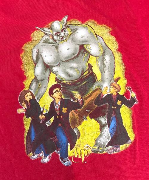 ムービーTシャツ（ムービーTシャツ）ムービーTシャツ (ムービーTシャツ) Harry Potter(ハリーポッター) ムービーTシャツ レッド サイズ:XL(キッズ規格)の古着・服飾アイテム