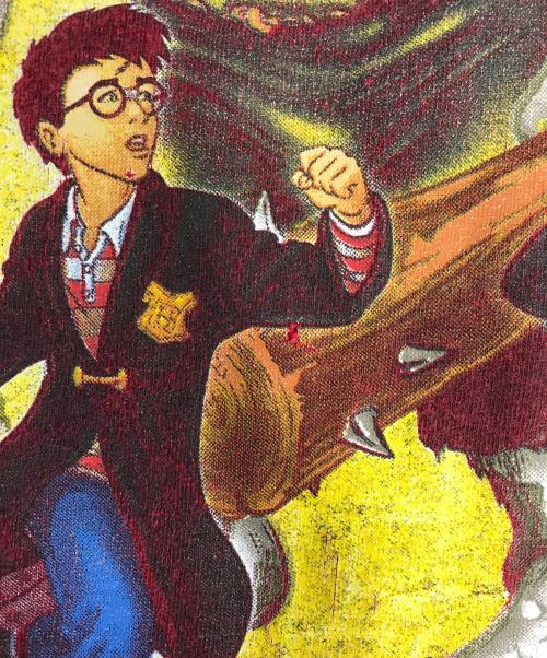 ムービーTシャツ（ムービーTシャツ）ムービーTシャツ (ムービーTシャツ) Harry Potter(ハリーポッター) ムービーTシャツ レッド サイズ:XL(キッズ規格)の古着・服飾アイテム