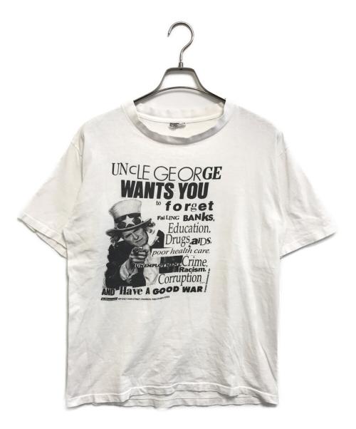 VINTAGE（ヴィンテージ）VINTAGE (ヴィンテージ) under george wants you Tシャツ ホワイト サイズ:LARGEの古着・服飾アイテム