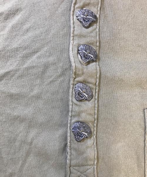 Ed Hardy（エド ハーディー）Ed Hardy (エド ハーディー) ライトストーンレイヤードカットソー カーキ サイズ:Lの古着・服飾アイテム