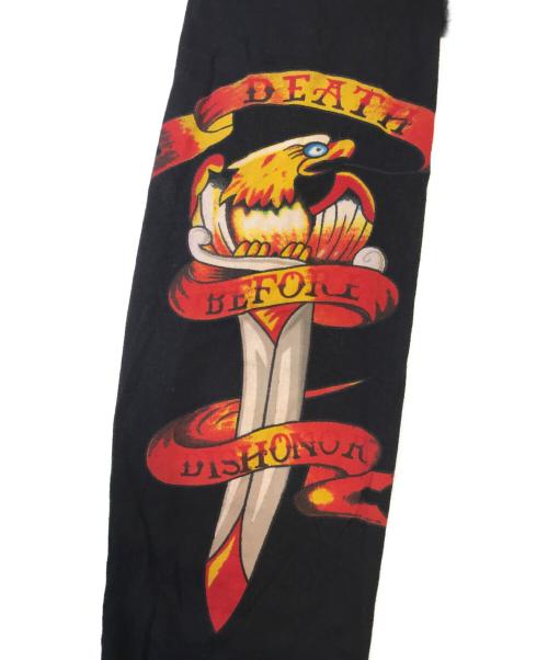 Ed Hardy（エド ハーディー）Ed Hardy (エド ハーディー) マルチプリントTシャツ ブラック サイズ:XLの古着・服飾アイテム