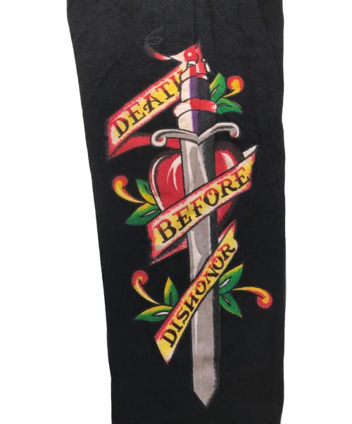 Ed Hardy（エド ハーディー）Ed Hardy (エド ハーディー) マルチプリントTシャツ ブラック サイズ:XLの古着・服飾アイテム