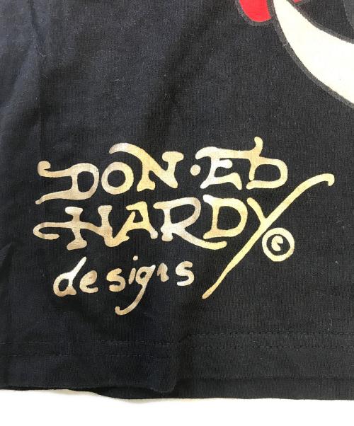 Ed Hardy（エド ハーディー）Ed Hardy (エド ハーディー) マルチプリントTシャツ ブラック サイズ:XLの古着・服飾アイテム