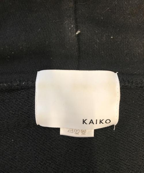 kaiko（カイコー）kaiko (カイコー) プリントジップパーカー ブラック サイズ:1の古着・服飾アイテム