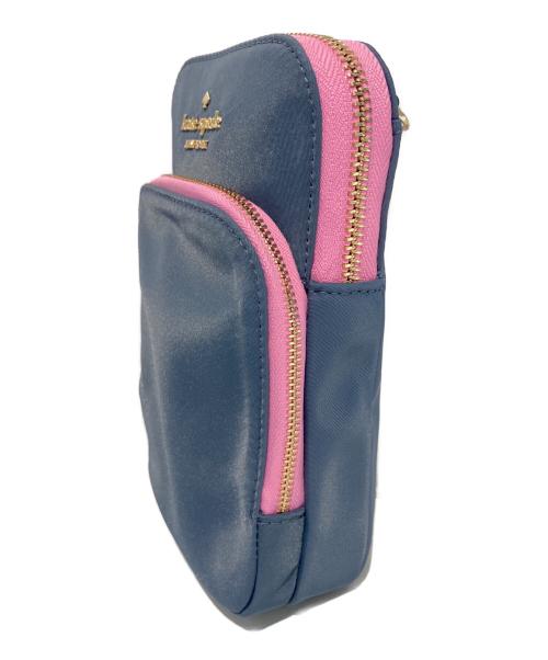 Kate Spade（ケイトスペード）Kate Spade (ケイトスペード) チェルシー カラーブロック ノース サウス デュアル ジップ フォン クロスボディ ネイビーの古着・服飾アイテム