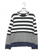 BLACK COMME des GARCONSブラックコムデギャルソン）の古着「ボーダーカットソー」｜ブラック