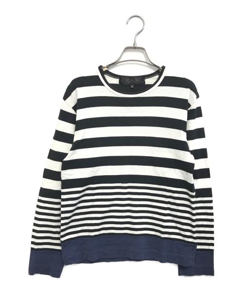 BLACK COMME des GARCONS（ブラックコムデギャルソン）BLACK COMME des GARCONS (ブラックコムデギャルソン) ボーダーカットソー ブラック サイズ:Sの古着・服飾アイテム