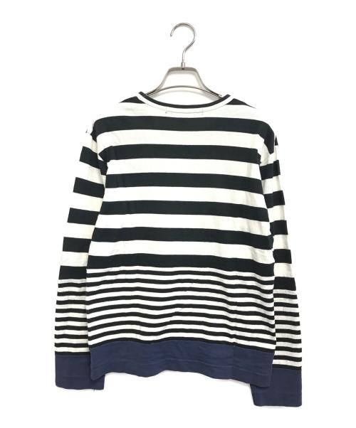 BLACK COMME des GARCONS（ブラックコムデギャルソン）BLACK COMME des GARCONS (ブラックコムデギャルソン) ボーダーカットソー ブラック サイズ:Sの古着・服飾アイテム
