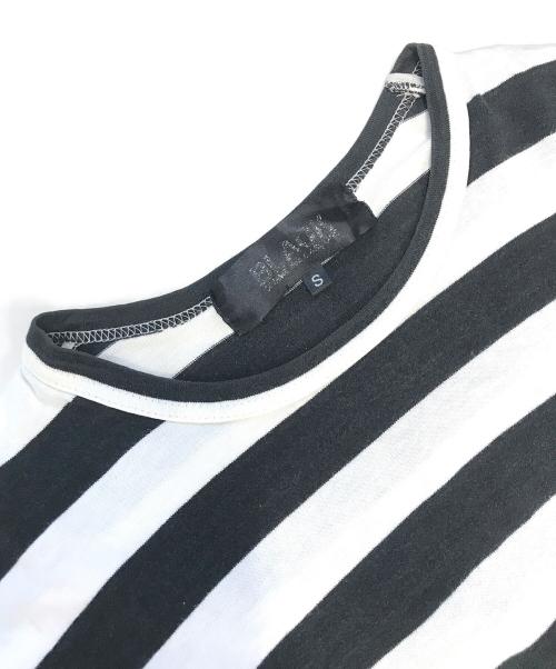 BLACK COMME des GARCONS（ブラックコムデギャルソン）BLACK COMME des GARCONS (ブラックコムデギャルソン) ボーダーカットソー ブラック サイズ:Sの古着・服飾アイテム