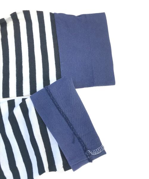 BLACK COMME des GARCONS（ブラックコムデギャルソン）BLACK COMME des GARCONS (ブラックコムデギャルソン) ボーダーカットソー ブラック サイズ:Sの古着・服飾アイテム