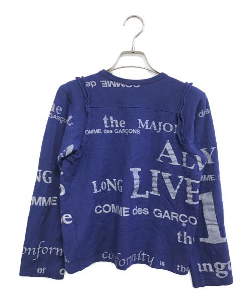 COMME des GARCONS（コムデギャルソン）COMME des GARCONS (コムデギャルソン) ロゴプリントカットソー ブルー サイズ:表記なしの古着・服飾アイテム