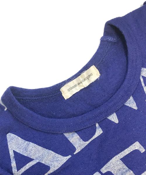 COMME des GARCONS（コムデギャルソン）COMME des GARCONS (コムデギャルソン) ロゴプリントカットソー ブルー サイズ:表記なしの古着・服飾アイテム