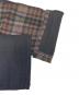 中古・古着 COMME des GARCONS HOMME (コムデギャルソン オム) チェック切替デニムパンツ ブラック サイズ:S：20000円
