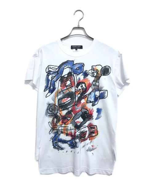 COMME des GARCONS HOMME DEUX（コムデギャルソン オム ドゥ）COMME des GARCONS HOMME DEUX (コムデギャルソン オム ドゥ) プリントTシャツ ホワイト サイズ:Mの古着・服飾アイテム