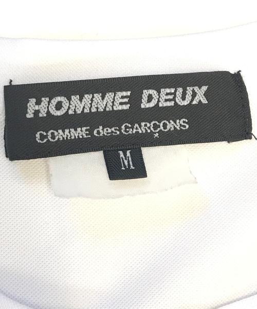 COMME des GARCONS HOMME DEUX（コムデギャルソン オム ドゥ）COMME des GARCONS HOMME DEUX (コムデギャルソン オム ドゥ) プリントTシャツ ホワイト サイズ:Mの古着・服飾アイテム