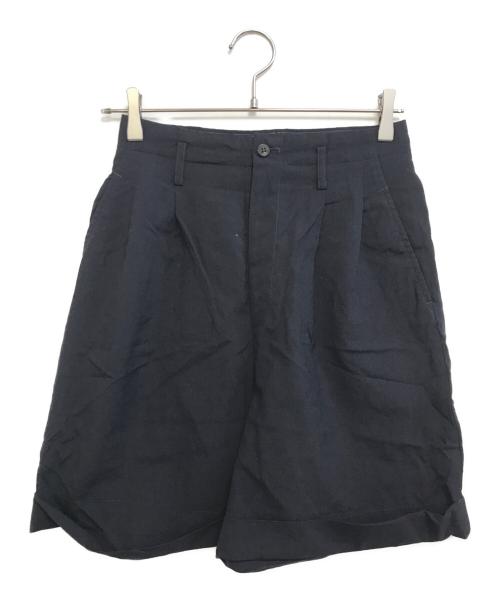 tricot COMME des GARCONS（トリココムデギャルソン）tricot COMME des GARCONS (トリココムデギャルソン) 2タックハーフパンツ ネイビー サイズ:Sの古着・服飾アイテム