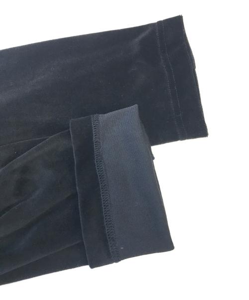 COMME des GARCONS（コムデギャルソン）COMME des GARCONS (コムデギャルソン) ベロア切替丸襟ウールカットソー ネイビー サイズ:表記なしの古着・服飾アイテム